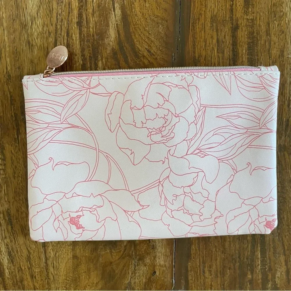 IPSY Floral Pink Cosmetic Bag